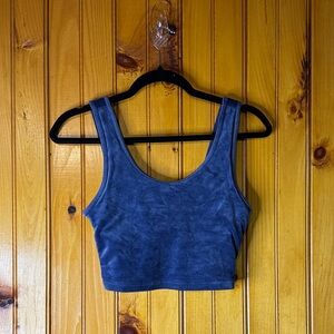 Aerie Offline Indigo Cropped Top